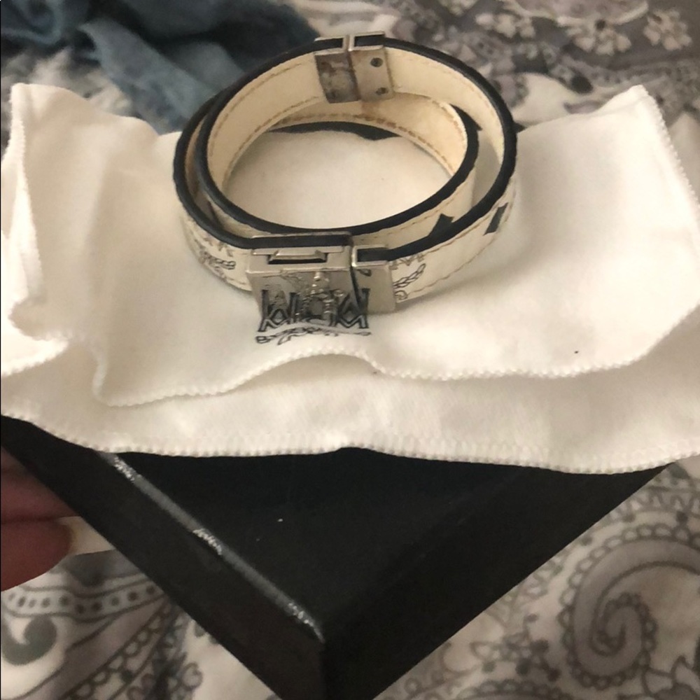 White McM bracelet